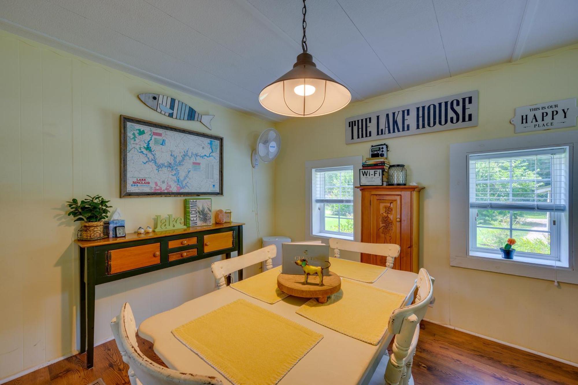 Lake Sinclair Crooked Creek Cottage With Fire Pit! Eatonton Extérieur photo